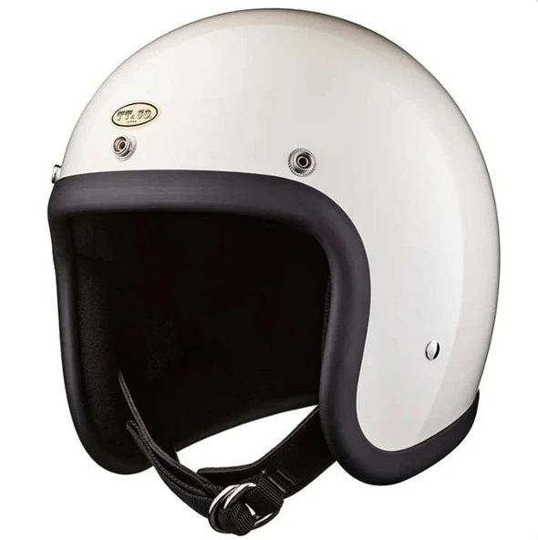 TT&CO 500-TX Vintage Harley Tasarım Açık Ağız Kask L/XL ürün görseli 1