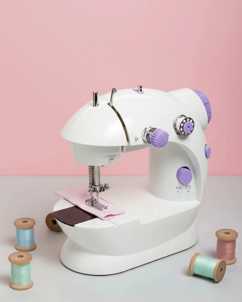 Elektrikli Mini Dikiş Makinesi Pratik Ev Yardımcısı ürün görseli 1