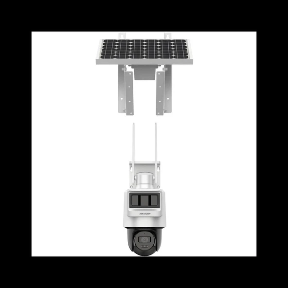 HIKVISION DS-2DE2C200IWG-K/4G/C05S10, 2Mpix,   2.8mm, 30Mt Gece Görüşü, Dahili Mikrofon, PIR+RADAR,  4G, Solar  PT IP Ka ürün görseli 1