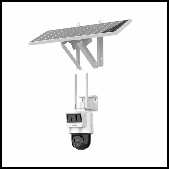 HIKVISION DS-2DE2C400IWG-K/4G/C05S10, 4Mpix,   2.8mm, 30Mt Gece Görüşü, Dahili Mikrofon, PIR+RADAR,  4G, Solar  PT IP Ka ürün görseli 1