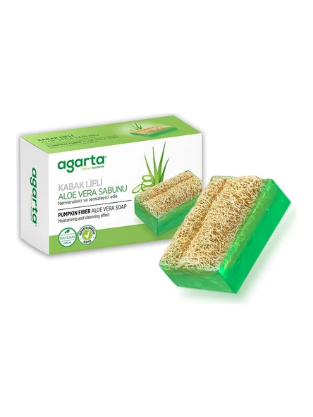Agarta Katı Sabun 125 Gr Kabak Lifli Nemlendirici ve Temizleyici Sabun ürün görseli 1