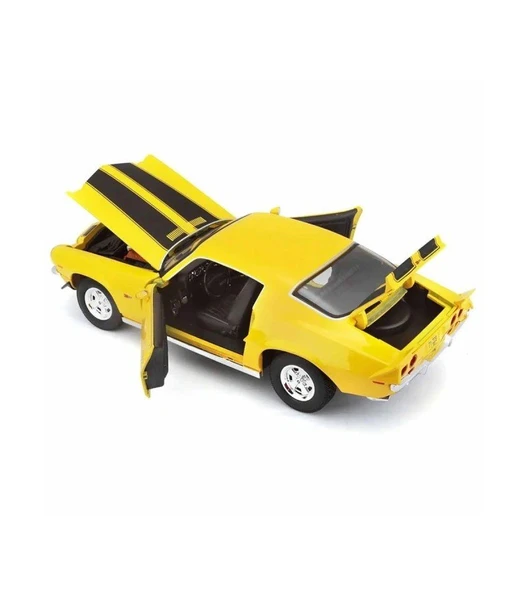 1971 Model Chevrolet Camaro 1:18 Ölçekli Sarı Renkli 30 Cm ürün görseli 1