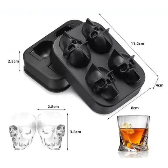 Kuru Kafa Şekilli Silikon Buz Kalıbı ürün görseli 1