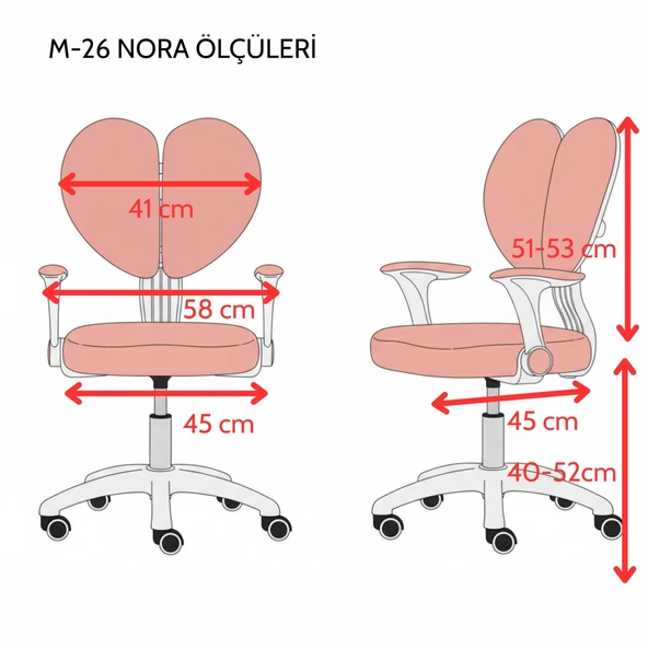 Nora Çocuk Çalışma Sandalyesi - Resim 6