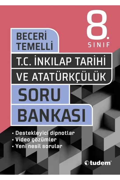 TUDEM 8. Sınıf Lgs Inkılap Beceri Temelli Soru Bankası ürün görseli 1