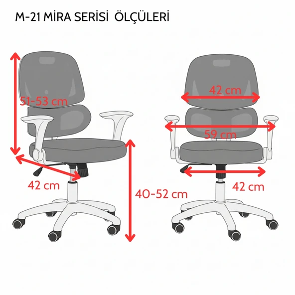 Mira Çocuk Çalışma Sandalyesi - Resim 8