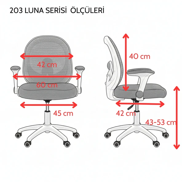 Luna Çocuk Çalışma Sandalyesi - Resim 8