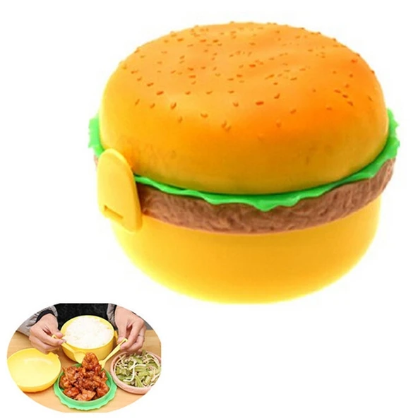 Hamburger Tasarımlı Beslenme Kabı ürün görseli 1