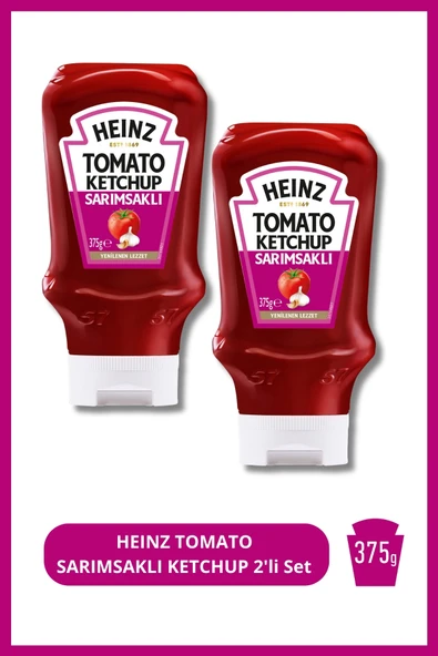 Heinz Sarımsaklı Ketçap 375 GR 2'Li Set ürün görseli 1