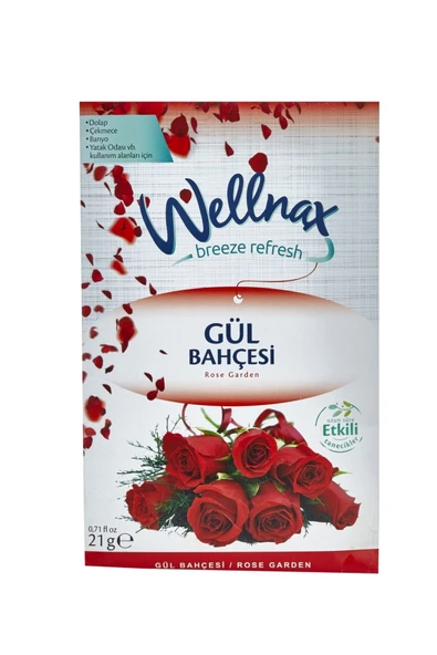 Wellnax Askılı Dolap Ve Çekmece Kokusu Gül Bahçesi (2 adet) ürün görseli 1