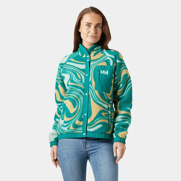 HELLY HANSEN W IMPERIAL PRINTED PILE SNAP MONT ürün görseli 1