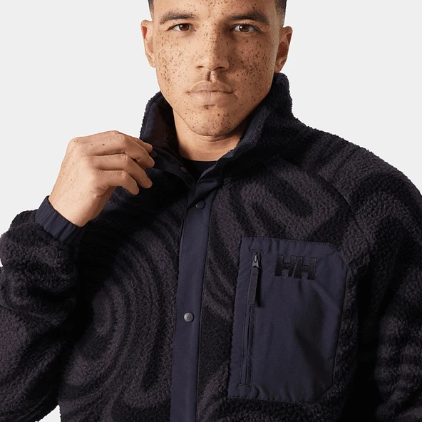 HELLY HANSEN PANORAMA PRINTED PILE SNAP MONT - Resim 3