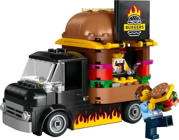 LEGO 60404 City Hamburger Kamyonu - Resim 2
