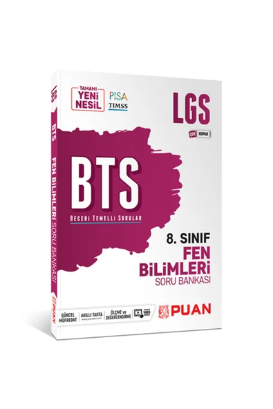PUAN 8. Sınıf Lgs Fen Bilimleri Bts Beceri Temelli Soru Bankası ürün görseli 1