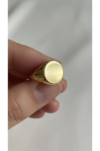 Oval Şövalye Ayarlı Yüzük 925 Ayar ürün görseli 1