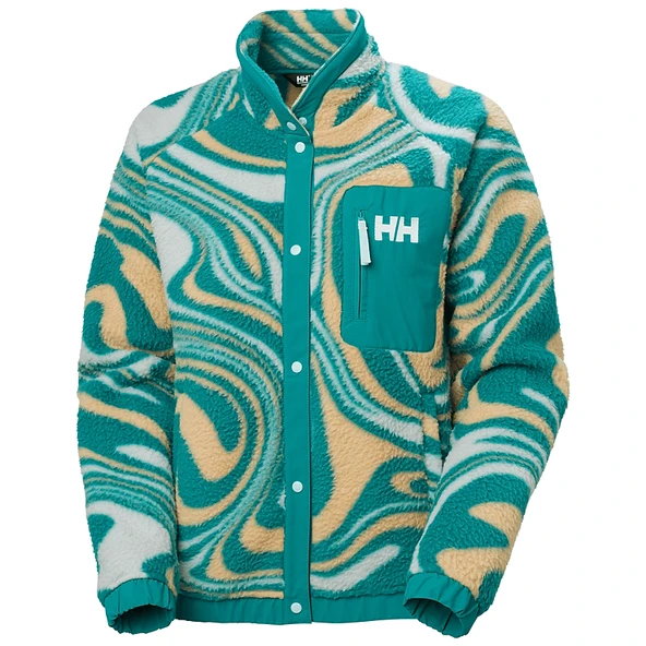 HELLY HANSEN W IMPERIAL PRINTED PILE SNAP MONT - Resim 5