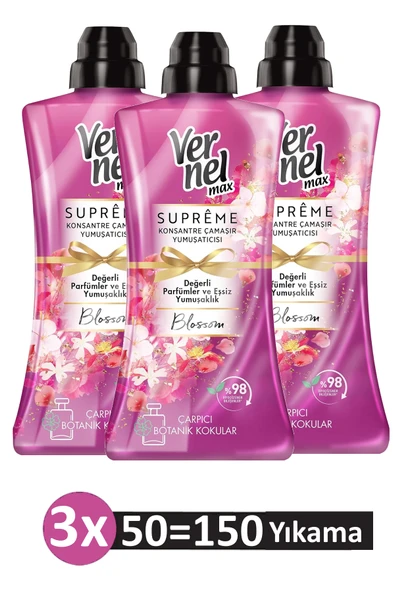 Vernel Max Supreme Blossom 1.2L x 3 Adet ürün görseli 1
