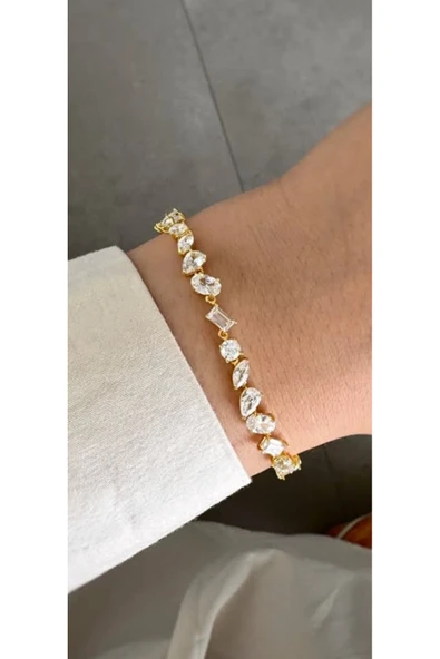 Mix Taş Farklılıkları Bileklik 925 Ayar ürün görseli 1