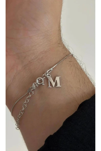 Mini İthal Bileklik Harfli 925 Ayar ürün görseli 1