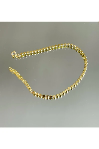 925 Ayar Gümüş Gold Bileklik - Resim 3