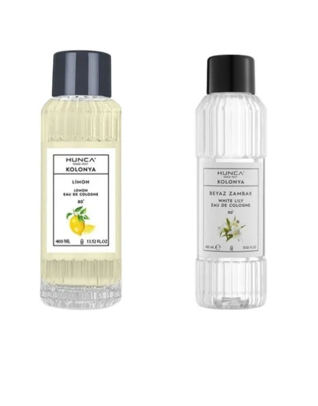 Limon ve Beyaz Zambak Kolonyası 400ML 2li Paket ürün görseli 1