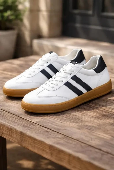 PEPİTA Z923 BAĞCIKLI SNEAKER DERİ GENÇ KADIN SPOR AYAKKABI ürün görseli 1