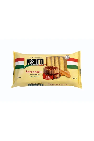 Pesotti Savoiardi Kedi Dili Bisküvi 200 gr ürün görseli 1