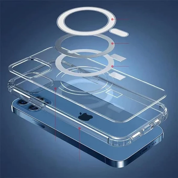 Abatech iPhone 14 Magsafe Telefon Kılıfı - Resim 4