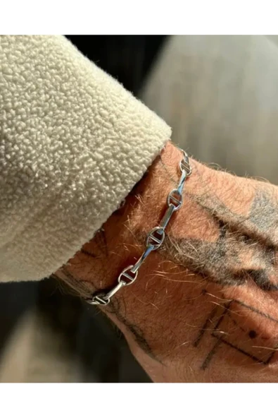 Unisex kelepçe Bileklik 925 Ayar Gümüş ürün görseli 1