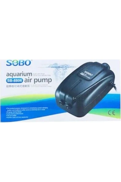 Sobo SB-8806 Hava Motoru Çift Çıkış 8W-2.5L/Min ürün görseli 1