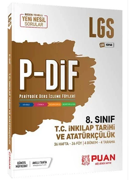 Puan 8. Sınıf LGS T.C. İnkılap Tarihi ve Atatürkçülük PDİF Konu Anlatım Föyleri ürün görseli 1