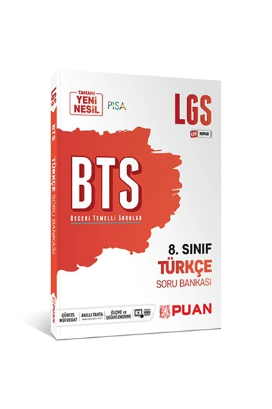 8. Sınıf Lgs Türkçe Bts Beceri Temelli Soru Bankası ürün görseli 1