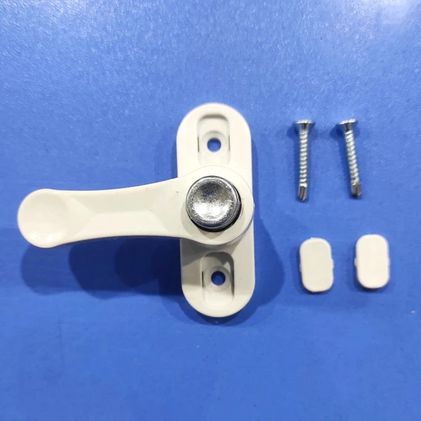 Pvc Kapı Pencere Pimapen Çocuk Emniyet Düğmeli Kilit Hırsız Güvenlik Mandalı PLASTİK 5 Adet ürün görseli 1