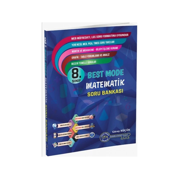 8.Sınıf Matematik LGS Best Mode Soru Bankası ürün görseli 1