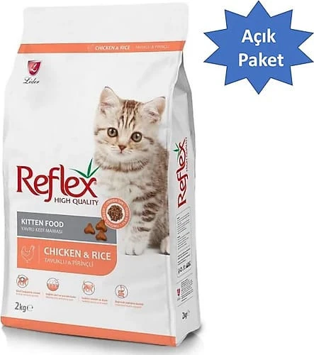 Reflex Kitten Tavuk Etli 1 kg Yavru Kedi Maması - Açık Paket ürün görseli 1