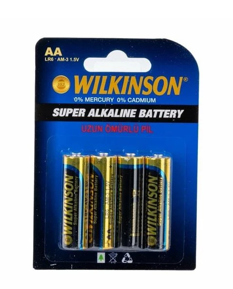 Wilkinson Pil Kalem Pil Alkalin 4 Lü AA 1.5V LR06 0909 3559 ürün görseli 1