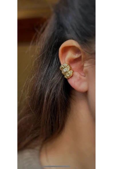 Ear Cuff Küpe Tekli 925 Ayar ürün görseli 1