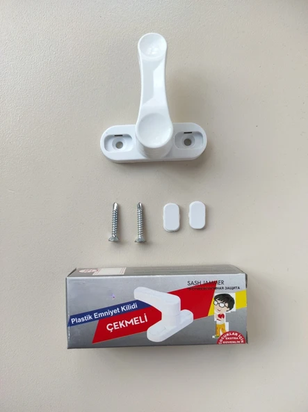 Pvc Kapı Pencere Pimapen Çocuk Emniyet Kilidi Hırsız Güvenlik Mandalı Plastik 1 Adet ürün görseli 1
