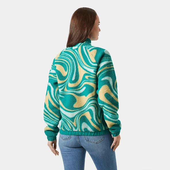 HELLY HANSEN W IMPERIAL PRINTED PILE SNAP MONT - Resim 2