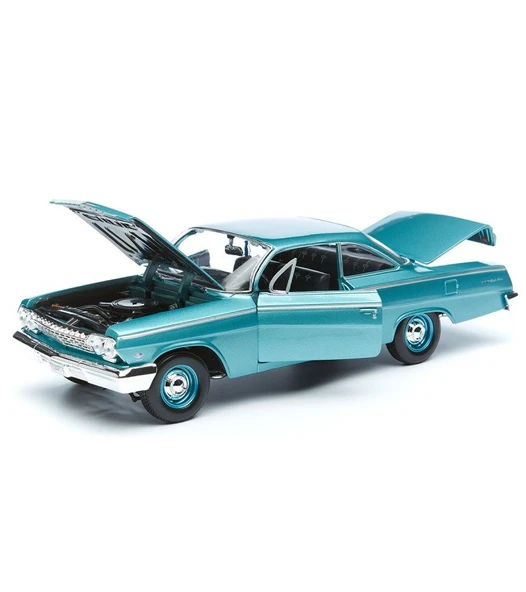 1962 Chevrolet Bel Air 1:18 Ölçekli Klasik Araba Turkuaz Renkli 30 Cm ürün görseli 1