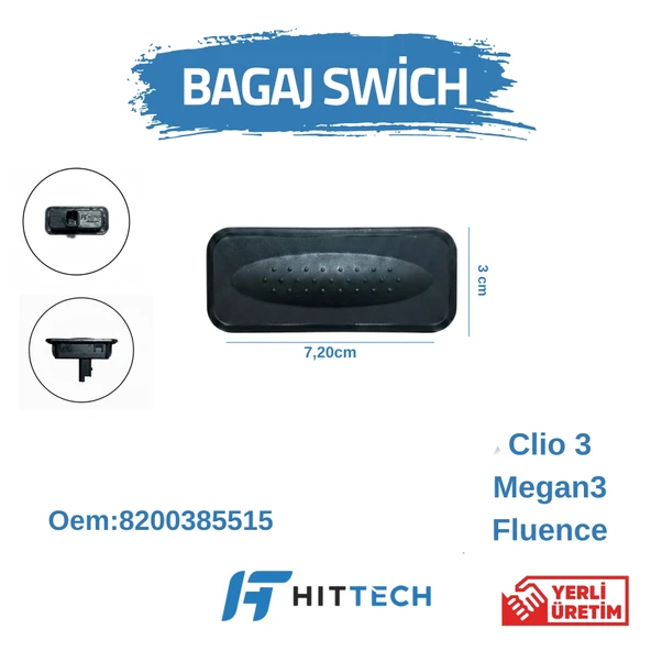 Renault fluence megan 3 clio 3 bagaj açma butonu ( swich) ürün görseli 1