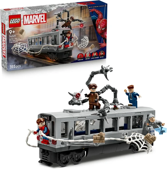 LEGO 76321 Marvel Örümcek Adam ile Doktor Oktopus Metro Sahnesi ürün görseli 1
