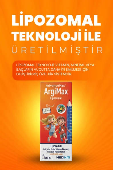 ADVANCEMAX ARGIMAX LIPO ARJININ 150 ML - Resim 3