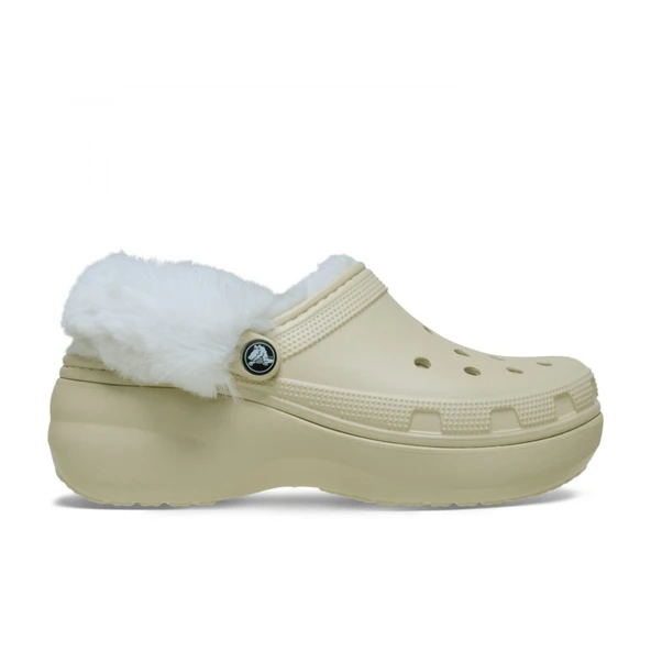Crocs Classic Platform Fuzz Lined Clog Kadın Terlik 212854 ürün görseli 1
