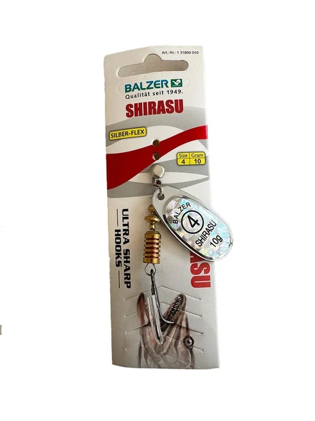 Balzer Shirasu Silber-Flex No:4 10gr Turna Kaşığı ürün görseli 1