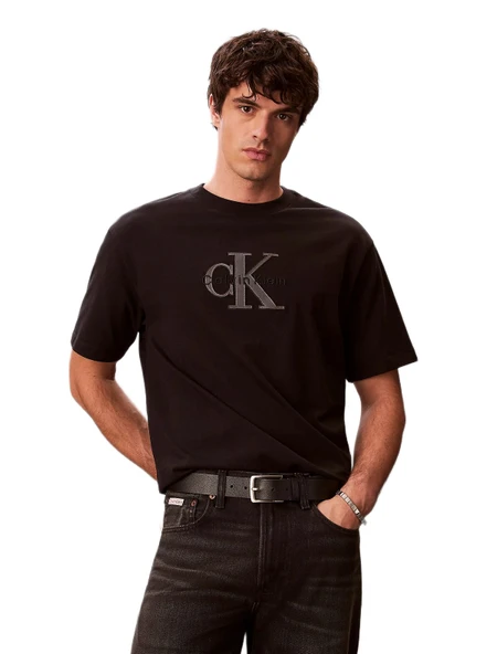 Calvin Klein LV04RF819G Elevated Monologo Erkek Tişört ürün görseli 1
