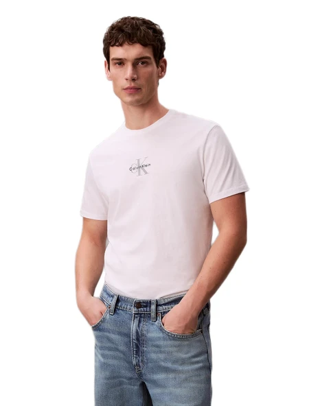Calvin Klein LV04RB866G 30S Micro Monologo Graphic Erkek Tişört ürün görseli 1