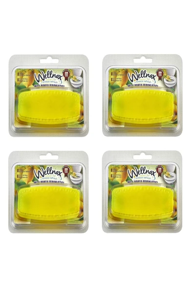 Wellnax WC - Banyo Ferahlatıcı Blok Limon Ferahlığı Kokusu (4 adet) ürün görseli 1