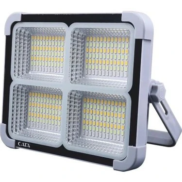 Cata CT-4698 200W PORTATİF SOLAR LED PROJEKTÖR 6400K+4000K+3200K (GRİ) ürün görseli 1