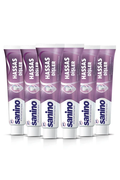 Sanino Hassas Dişler Diş Macunu 75 ml (6 adet) ürün görseli 1